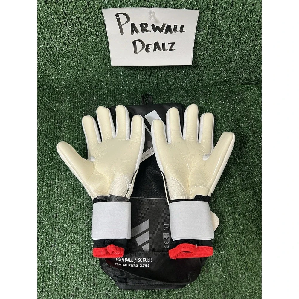 Adidas Copa GL Pro White Lucid Red Black Soccer Goalie Gloves Size 7 IW6378
